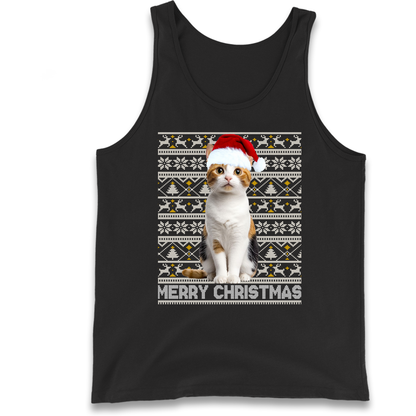 Merry Christmas Cat Tank Top