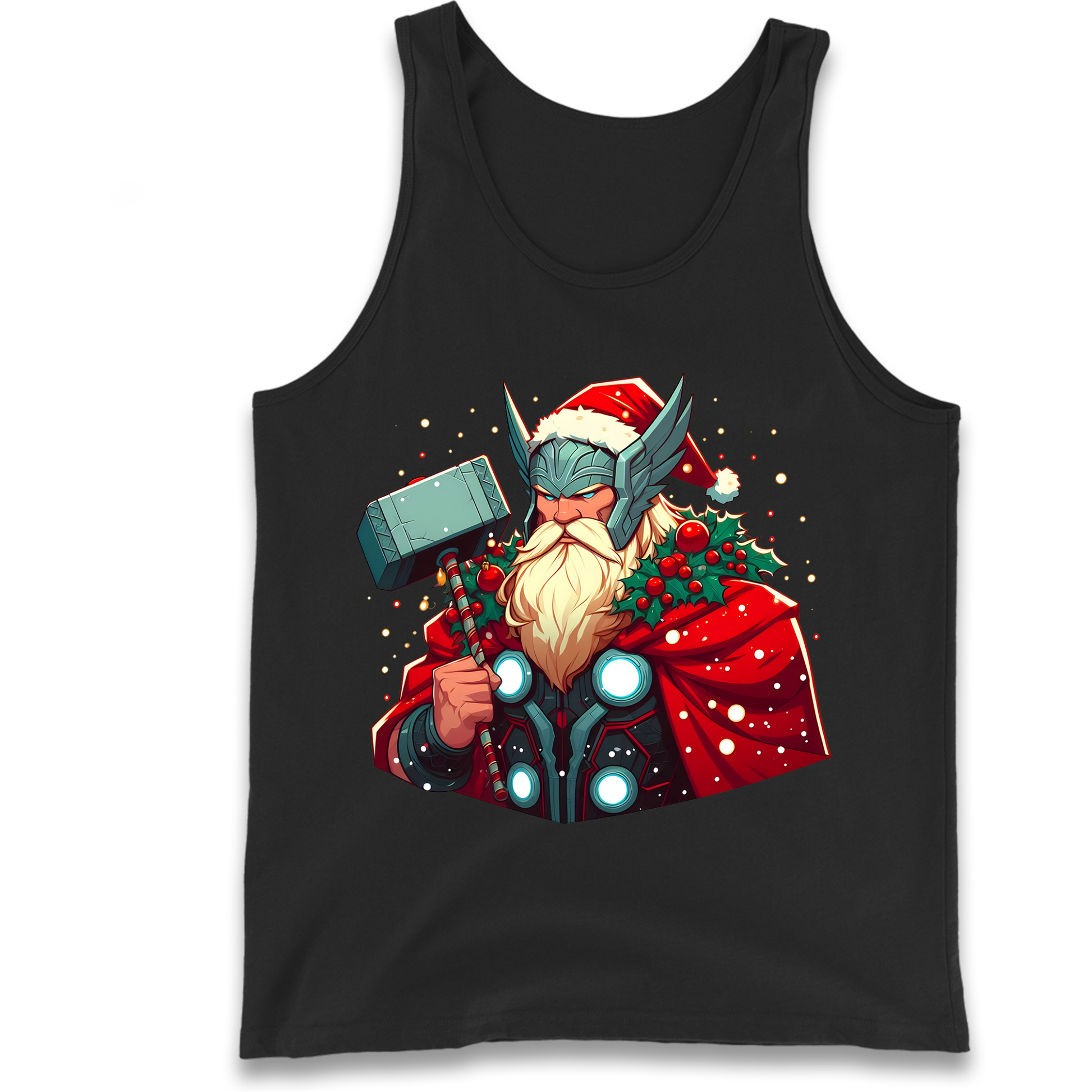 Viking Thor Santa Tank Top