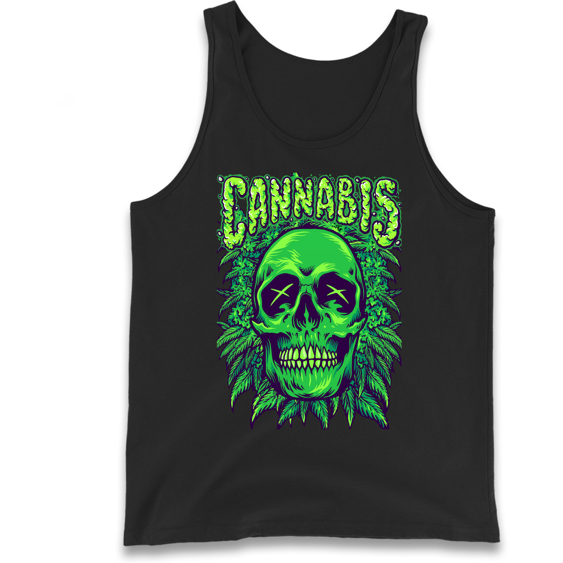 Cannabis Skull Tank Top
