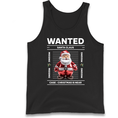 Wanted Santa Claus Christmas Tank Top