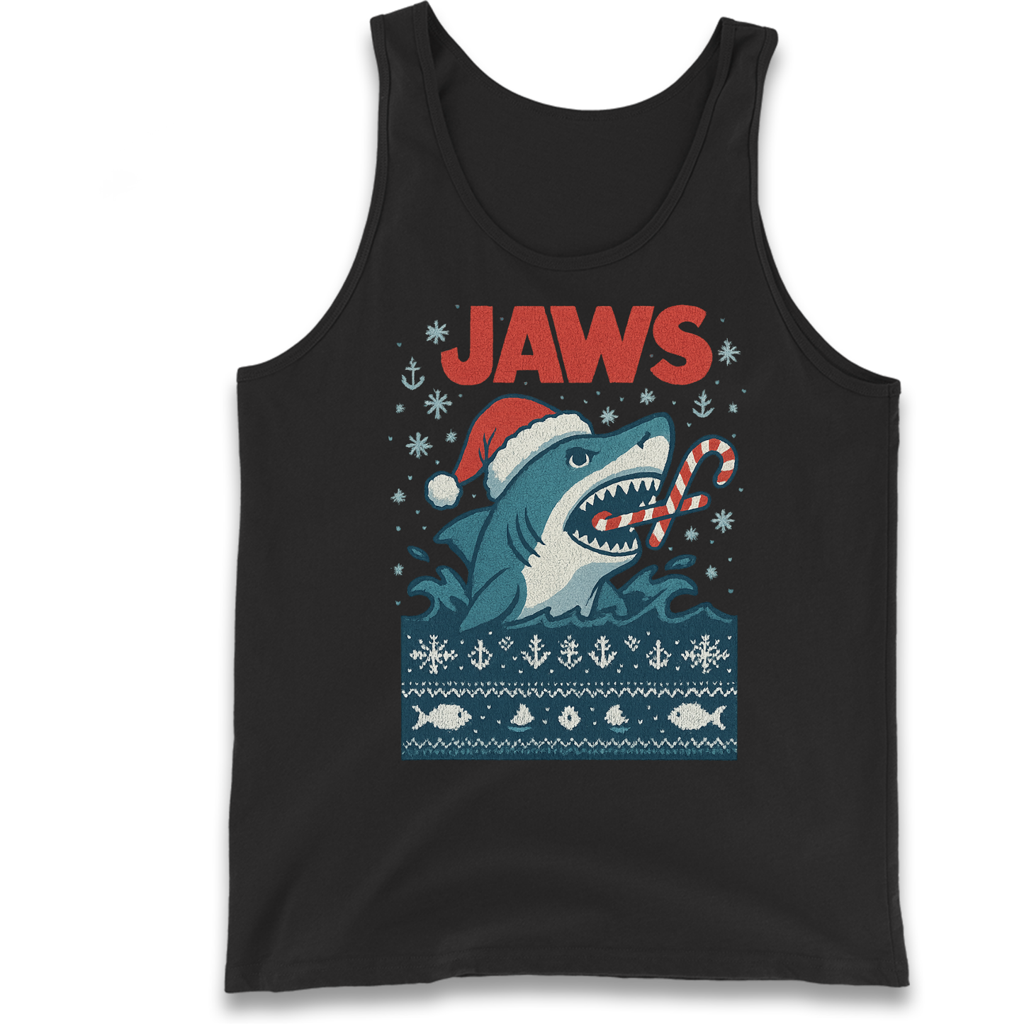 Jaws Christmas Tank Top