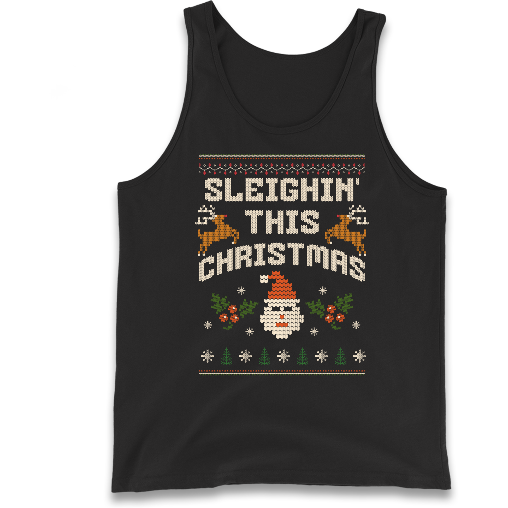 Sleighin This Christmas Christmas Tank Top