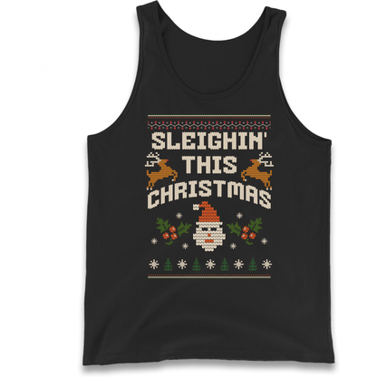 Sleighin This Christmas Christmas Tank Top