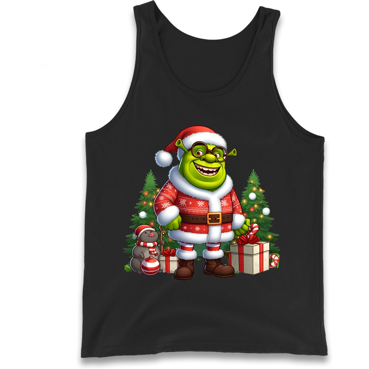 Shrek Santa Claus Presents Tank Top