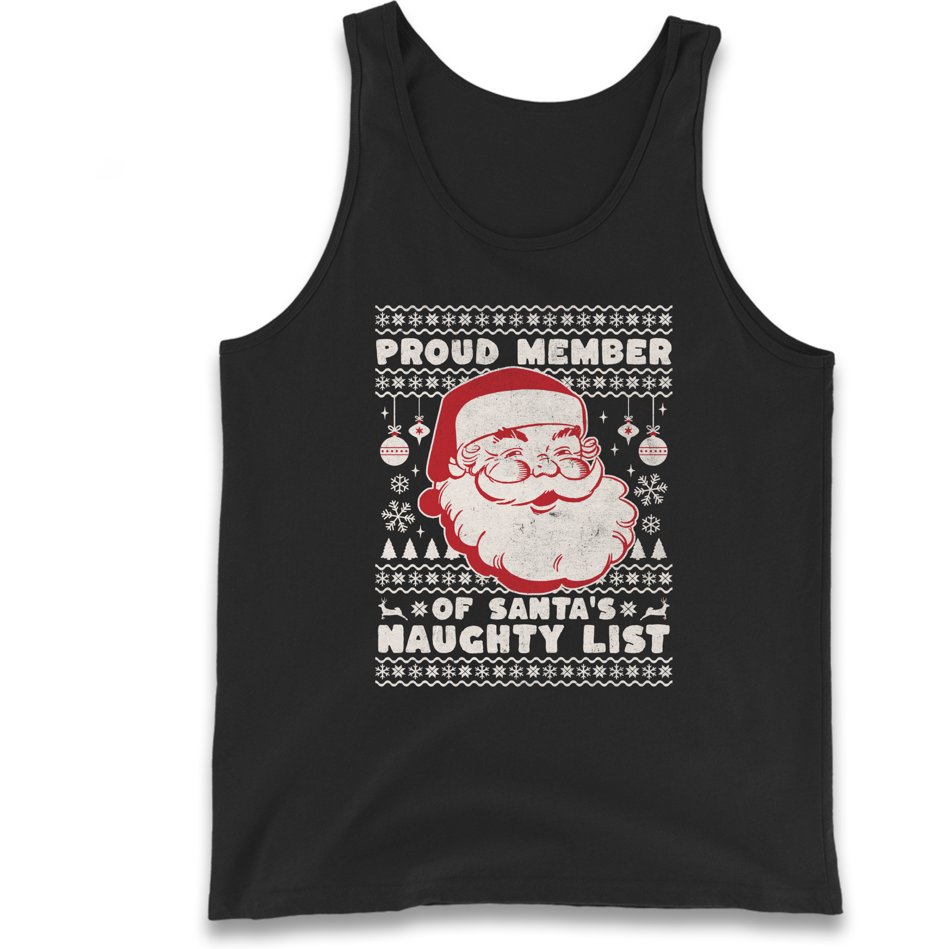 Proud Member Of Santas Naughty List Christmas Tank Top