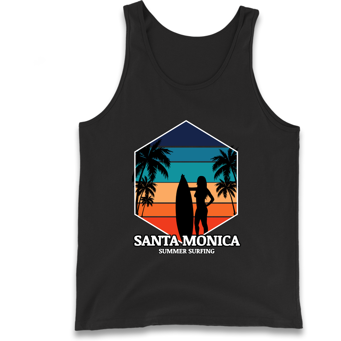 Santa Monica Summer Surfing Tank Top
