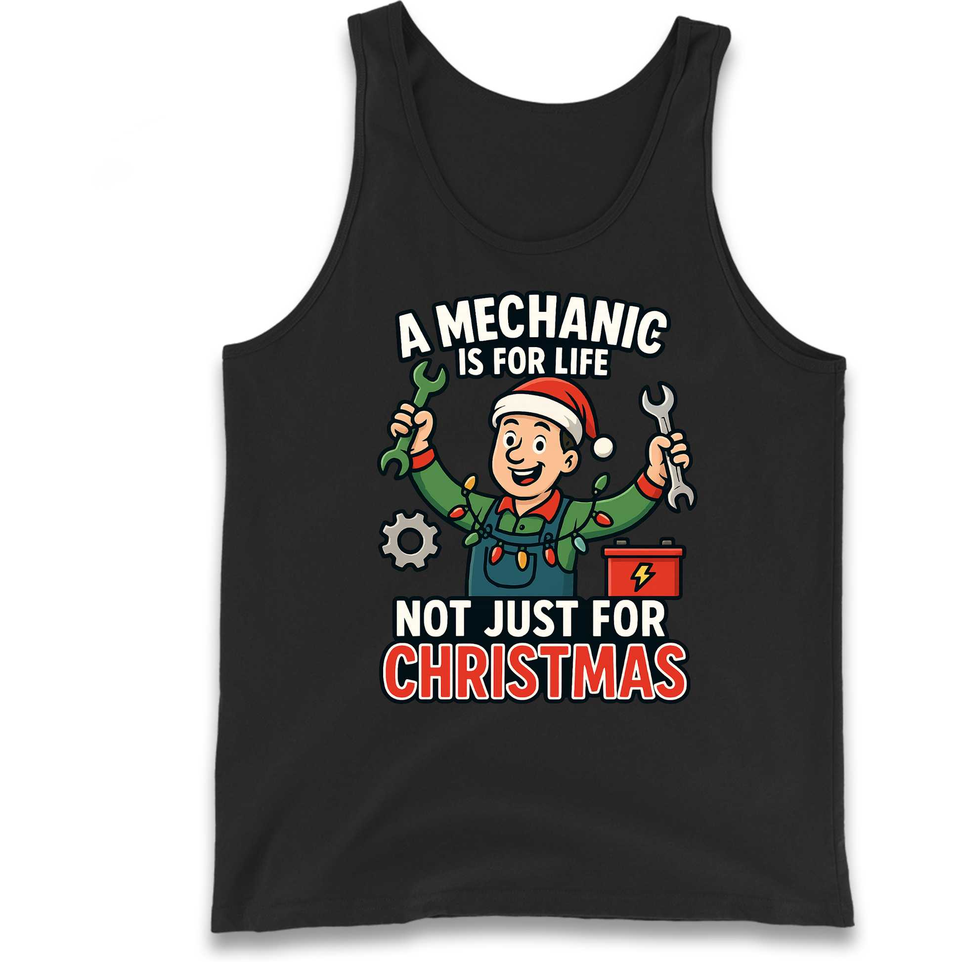 Mechanic Christmas Tank Top