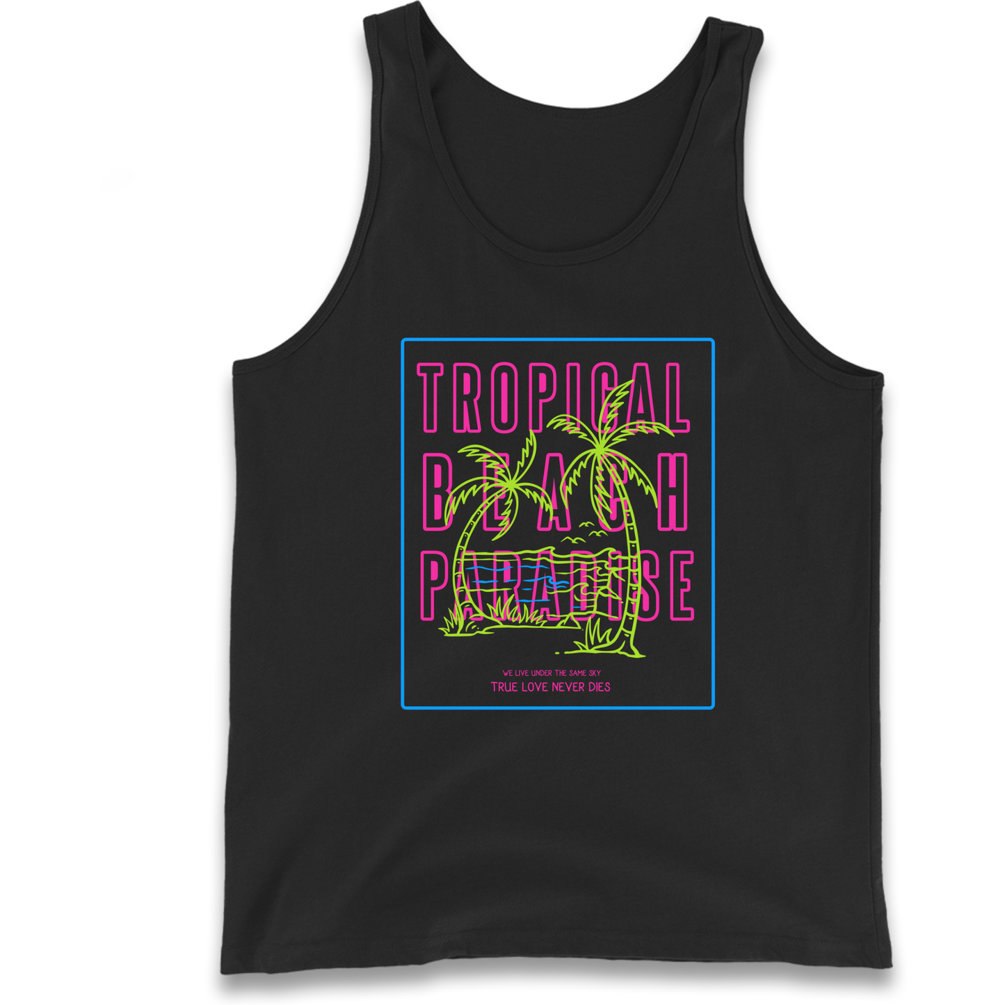 Tropical Beach Paradise Tank Top
