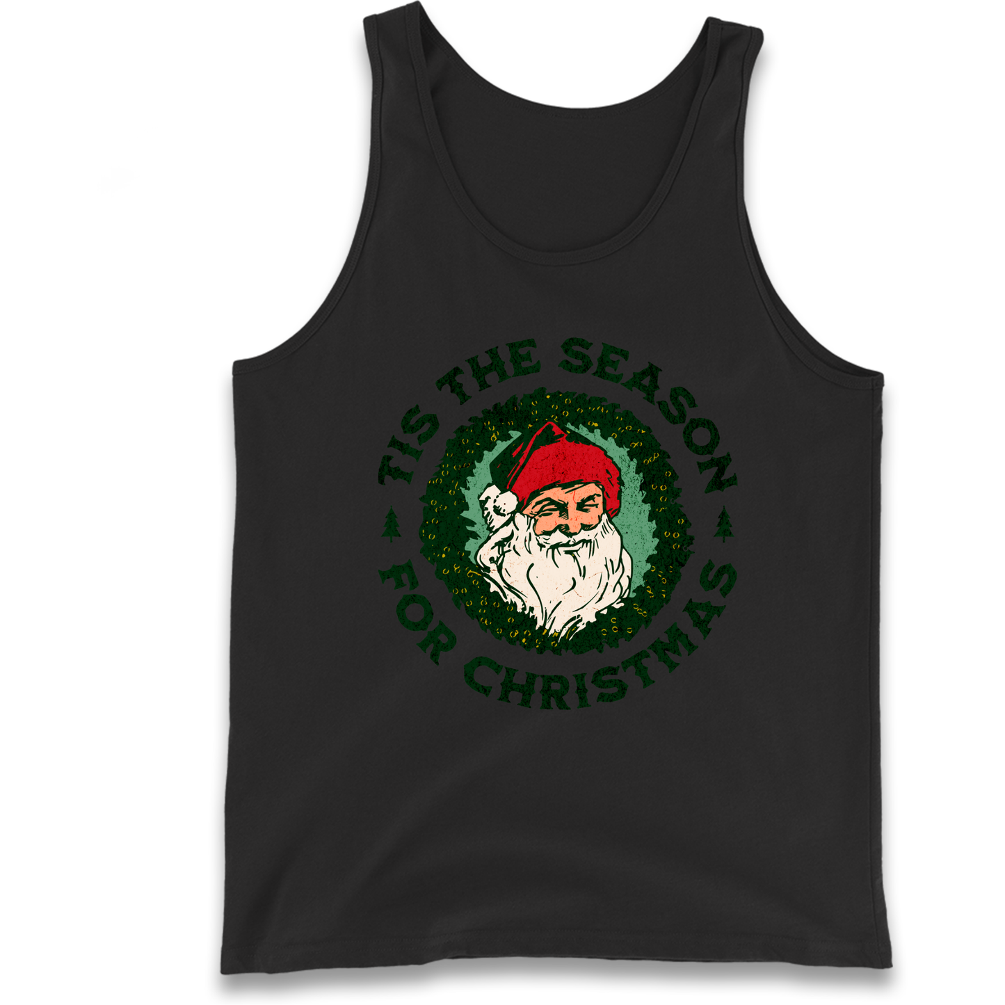 Tis The Season Santa Claus Christmas Tank Top