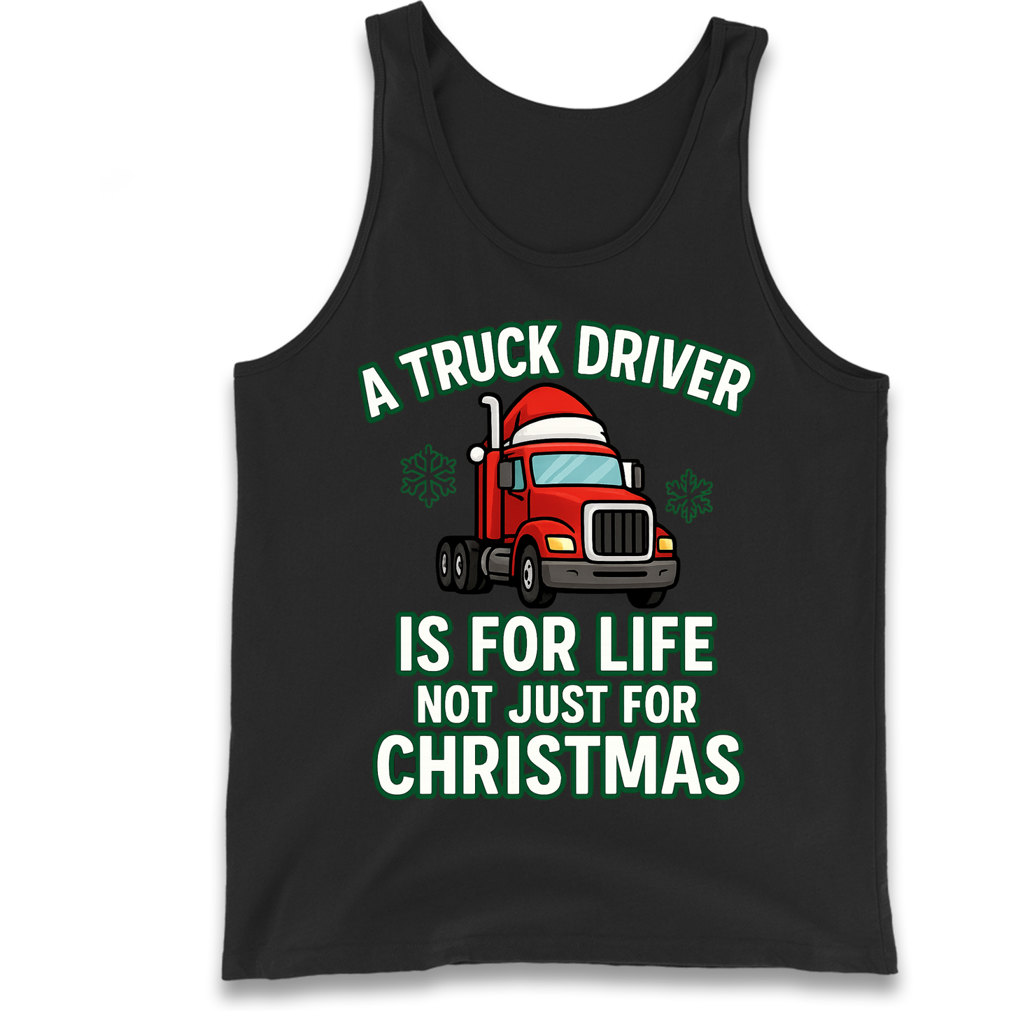 Truck Driver Christmas Tank Top