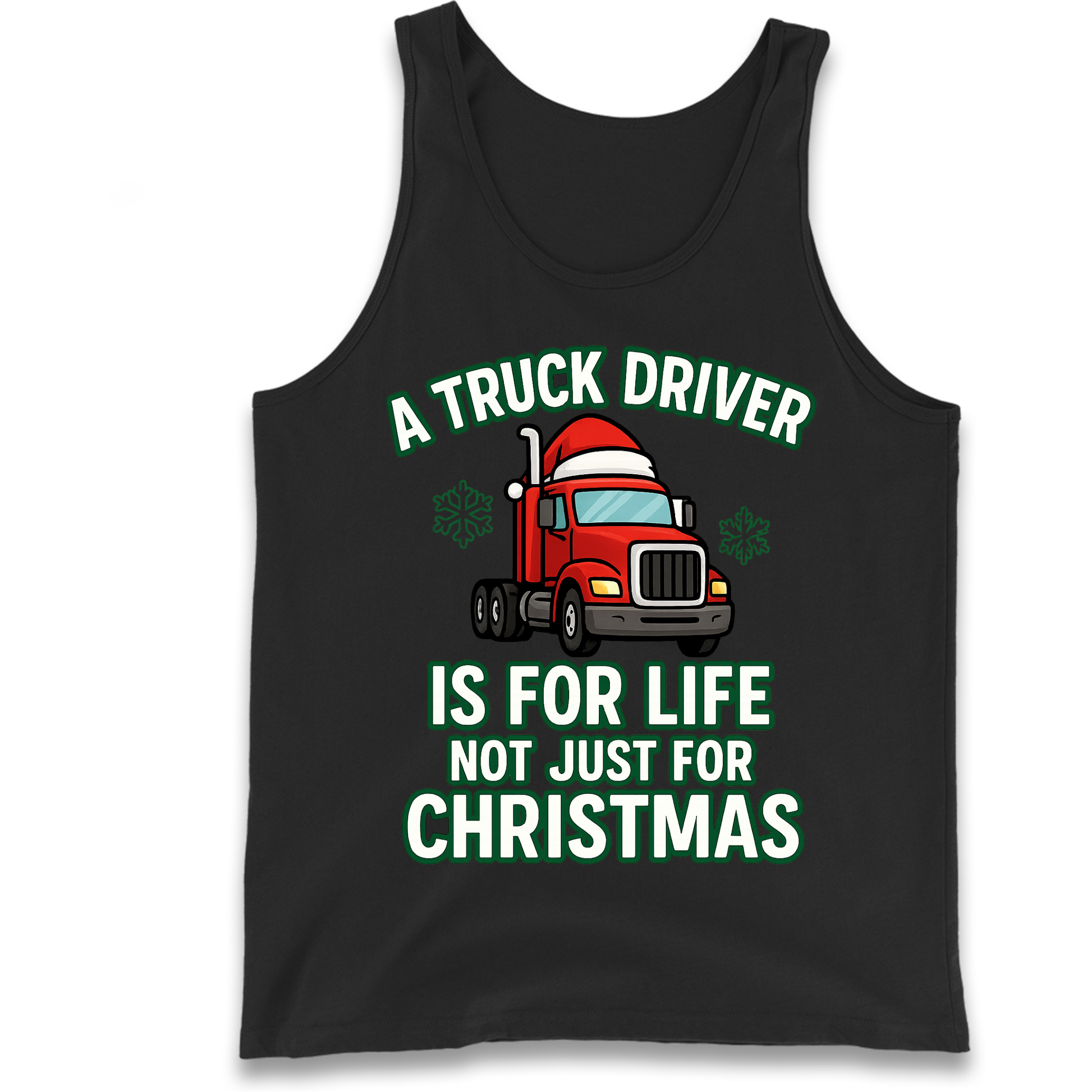 Truck Driver Christmas Tank Top