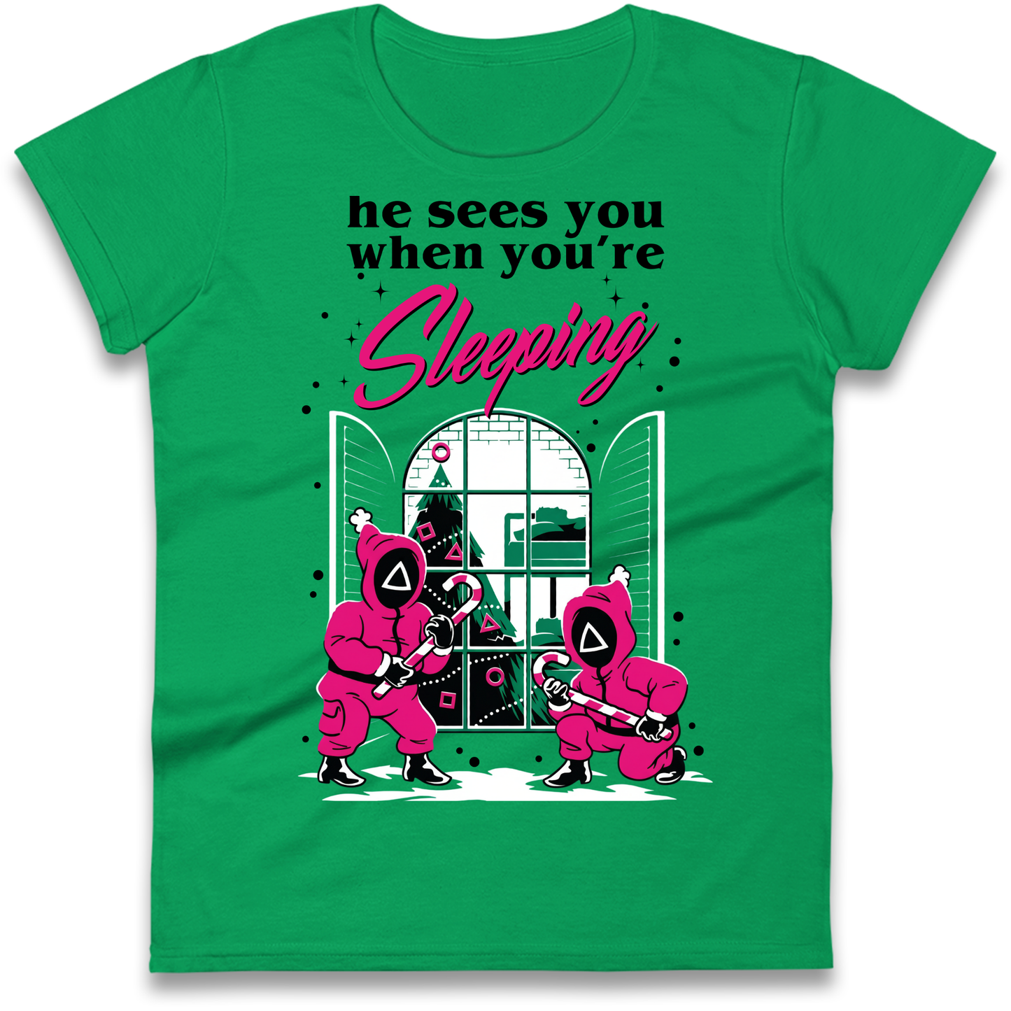 Squid Games Xmas Ladies Shirt