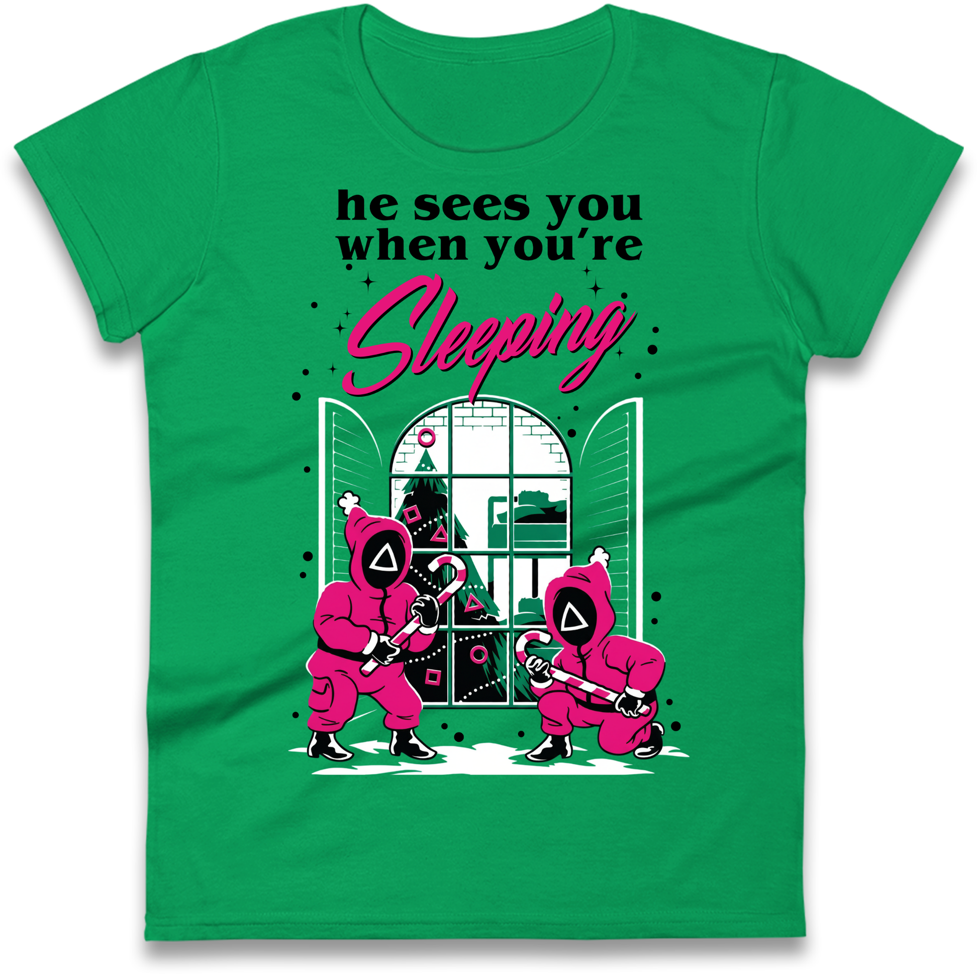 Squid Games Xmas Ladies Shirt