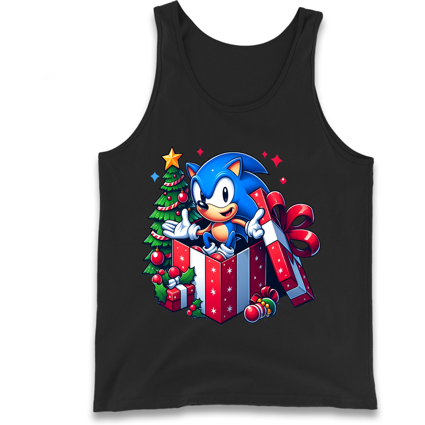 Sonic The Hedgehog Christmas Tank Top