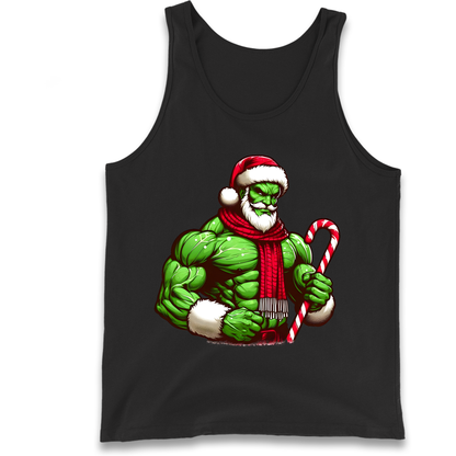 The Hulk Candy Cane Santa Tank Top