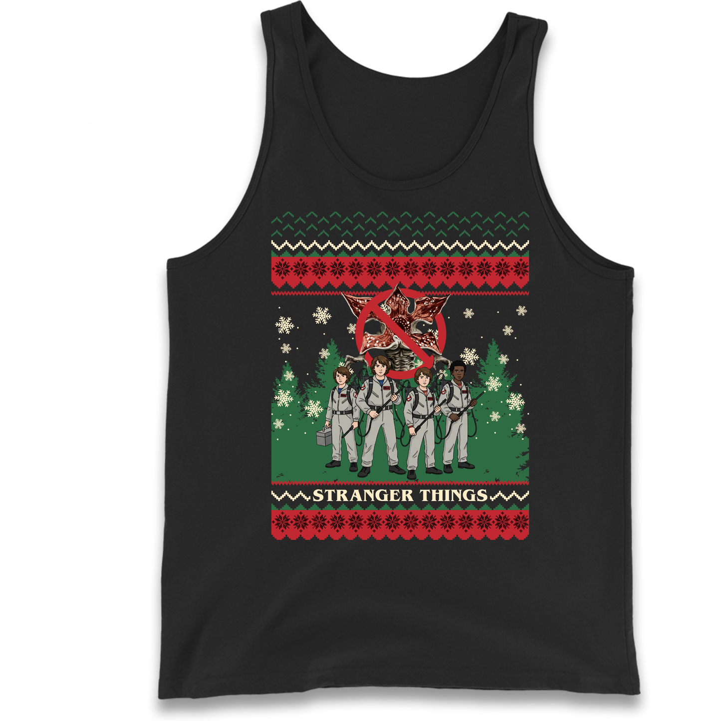 Stranger Things Demogorgon Christmas Tank Top