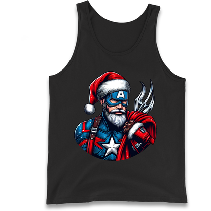 Captain America Santa Tank Top