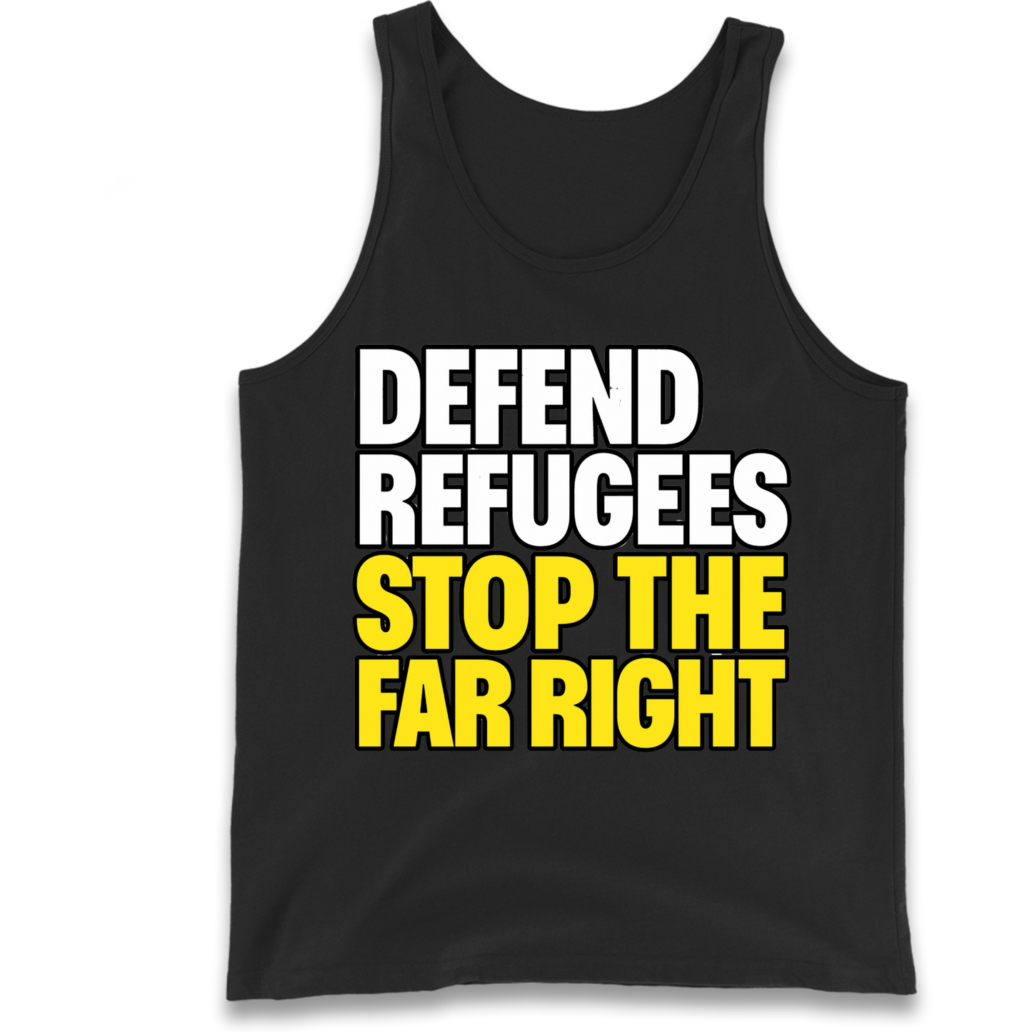 Defend Refugees Stop The Far Right Tank Top