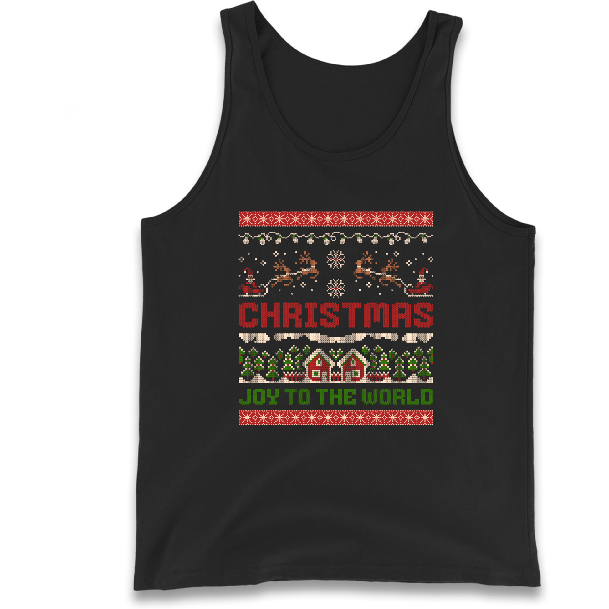 Christmas Joy to the World Christmas Tank Top