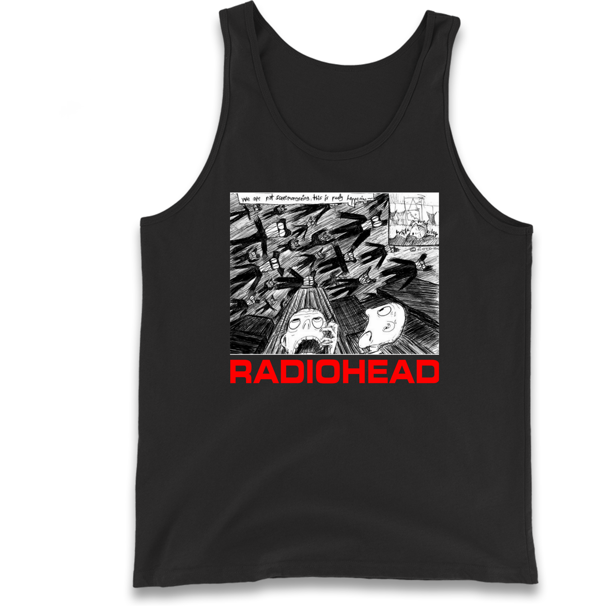 Radiohead We Are Not Screaming Tank Top