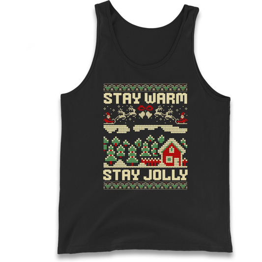 Stay Warm Stay Jolly Christmas Tank Top