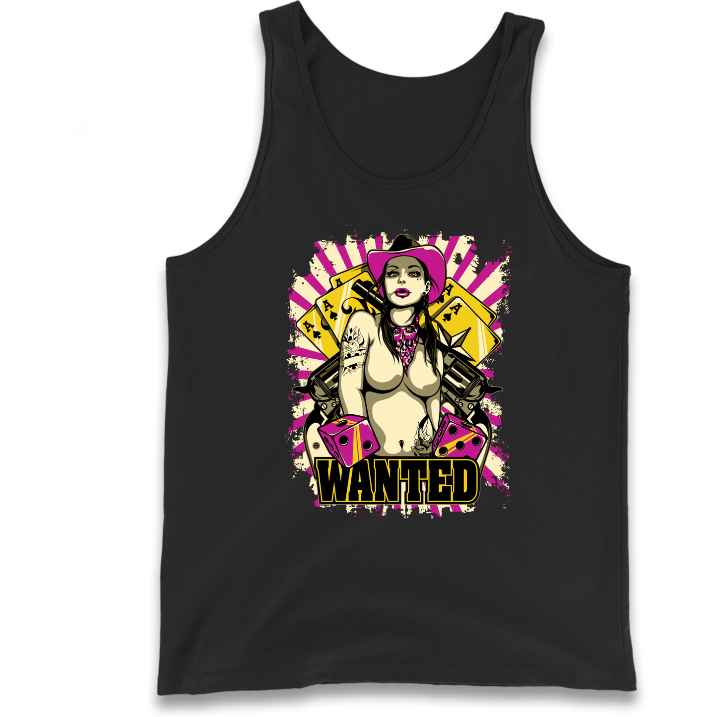 Wanted Ace Of Spades Tank Top