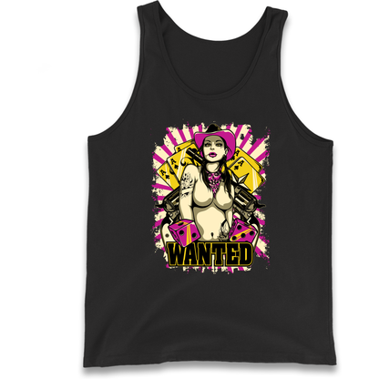Wanted Ace Of Spades Tank Top