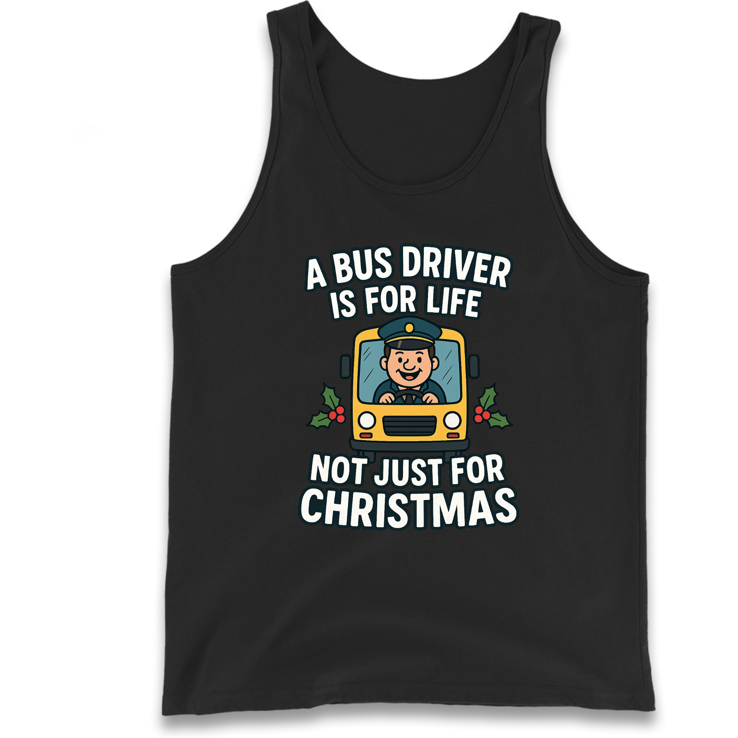 Bus Driver Christmas Tank Top