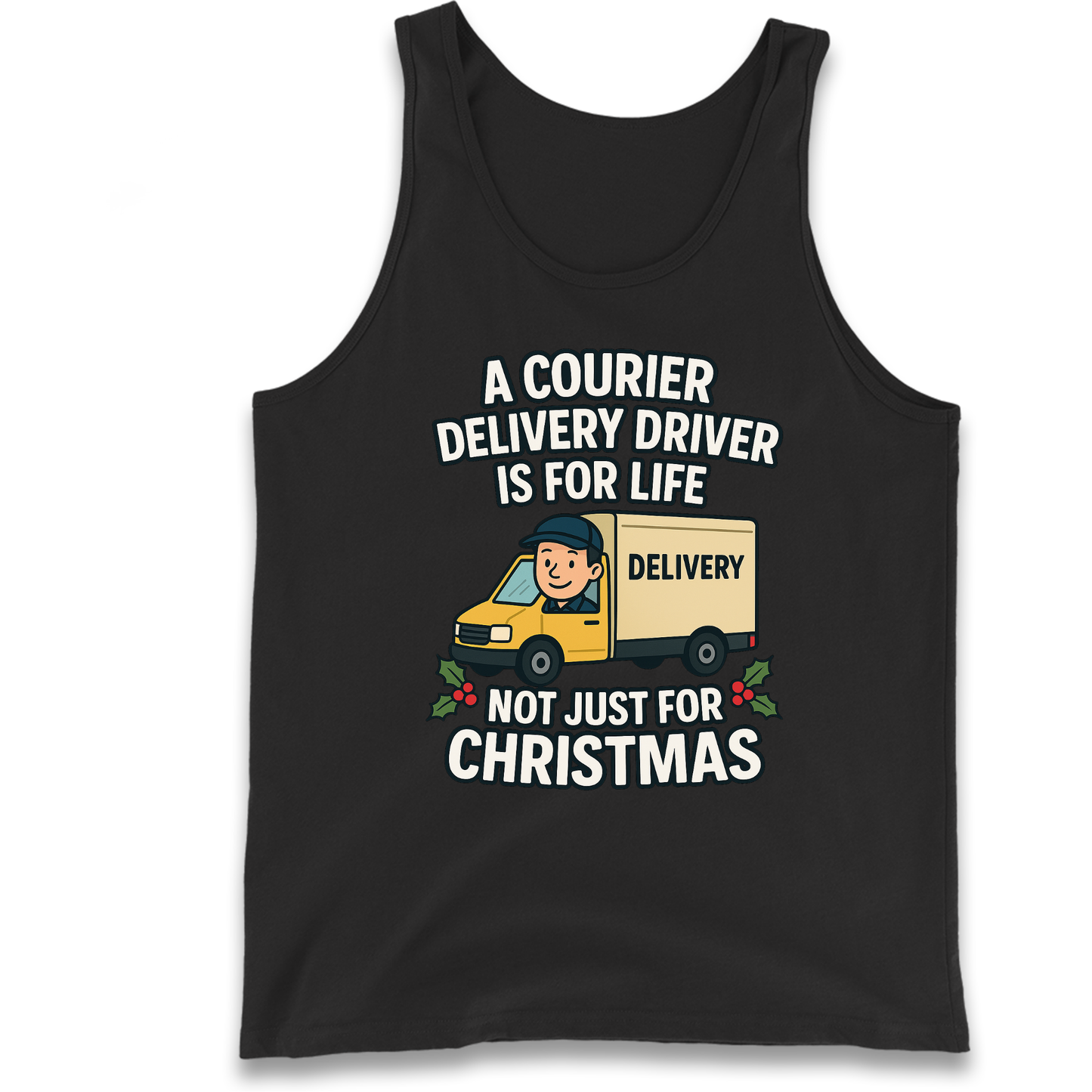 Courier Delivery Driver Christmas Tank Top