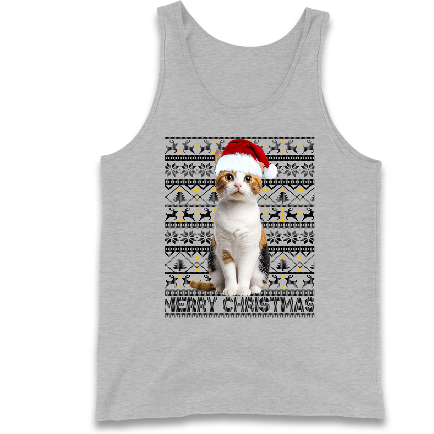 Merry Christmas Cat Tank Top