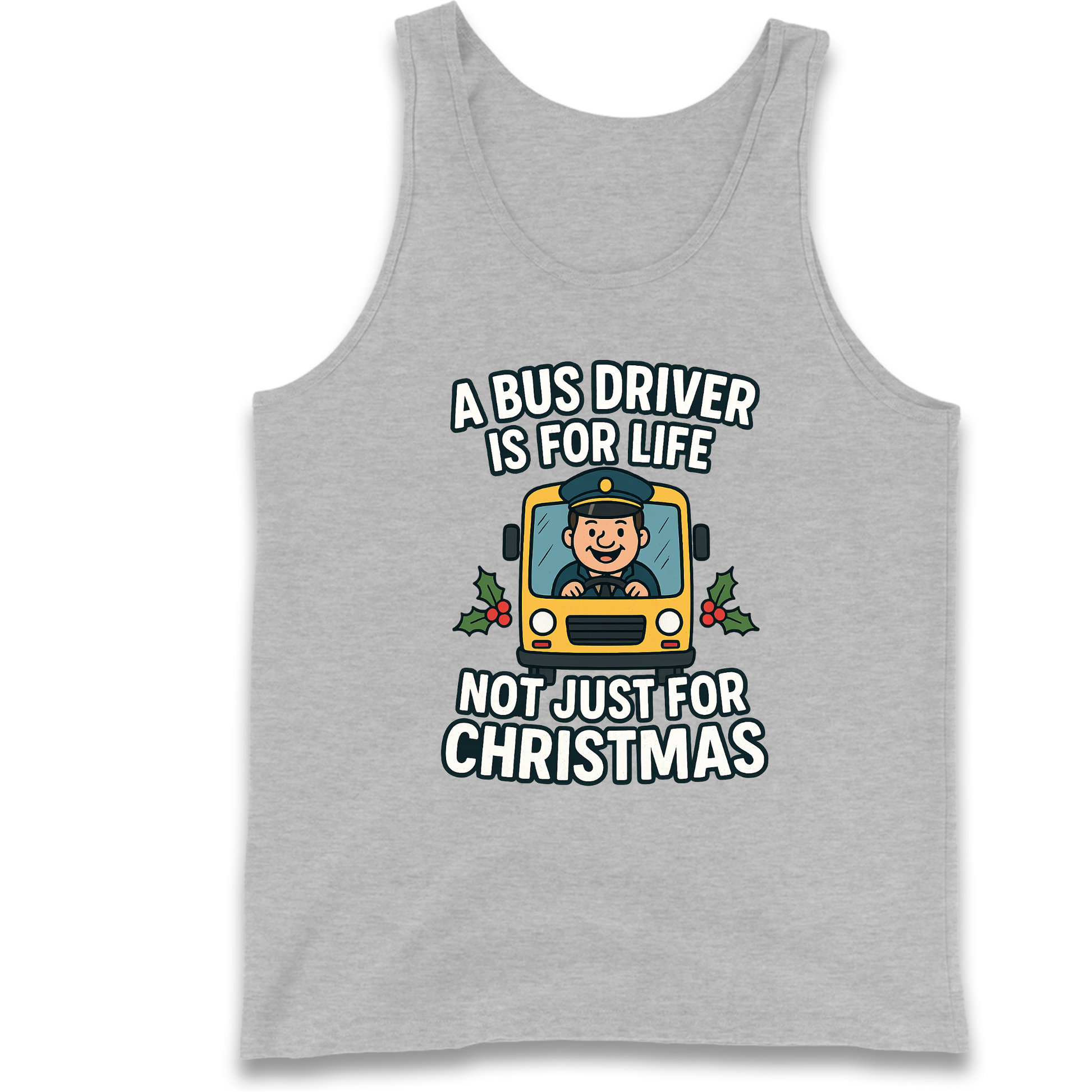 Bus Driver Christmas Tank Top