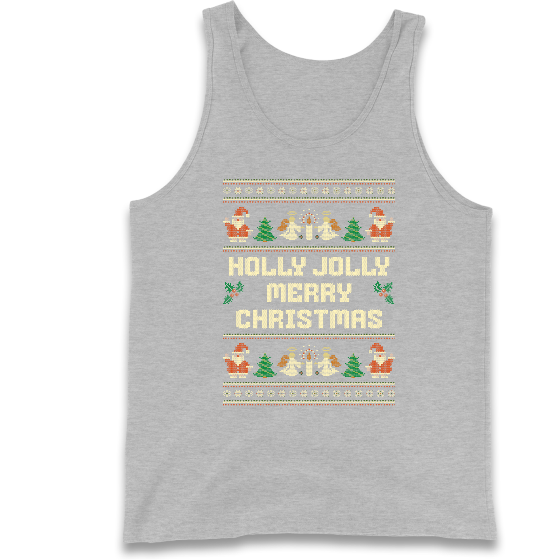 Holly Jolly Merry Christmas Tank Top