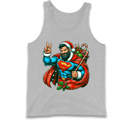 Superman Santa Tank Top