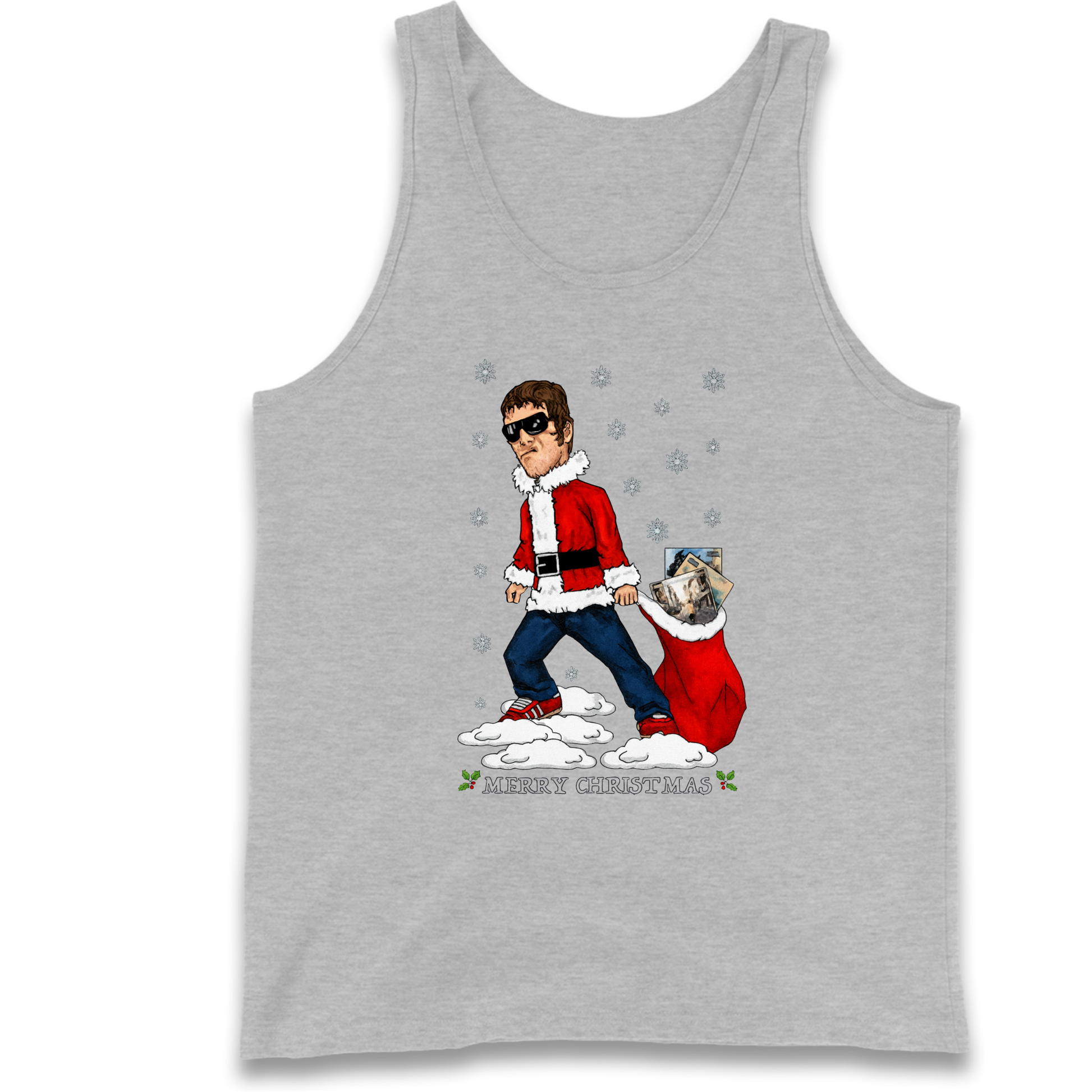 Liam Gallagher Christmas Santa Tank Top