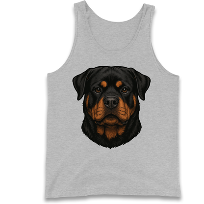 Rottweiler Face Tank Top