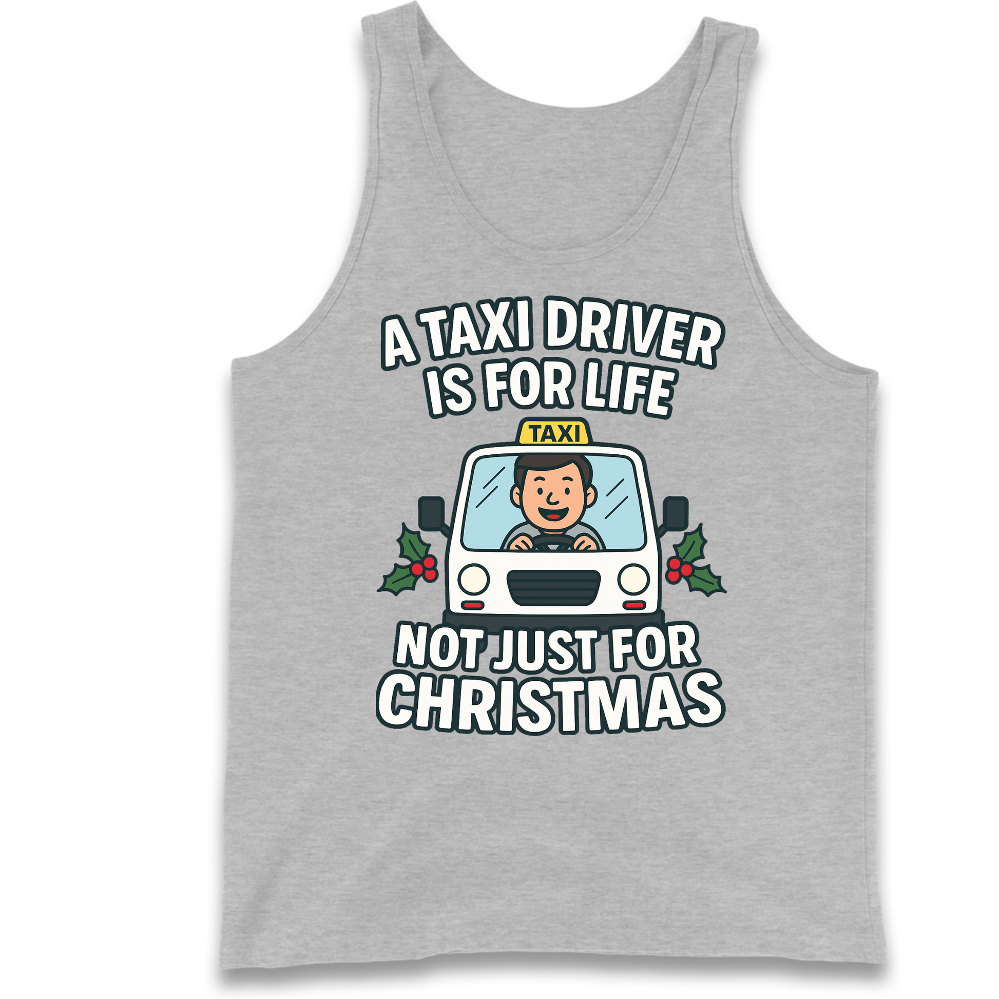 Taxi Driver Christmas Tank Top