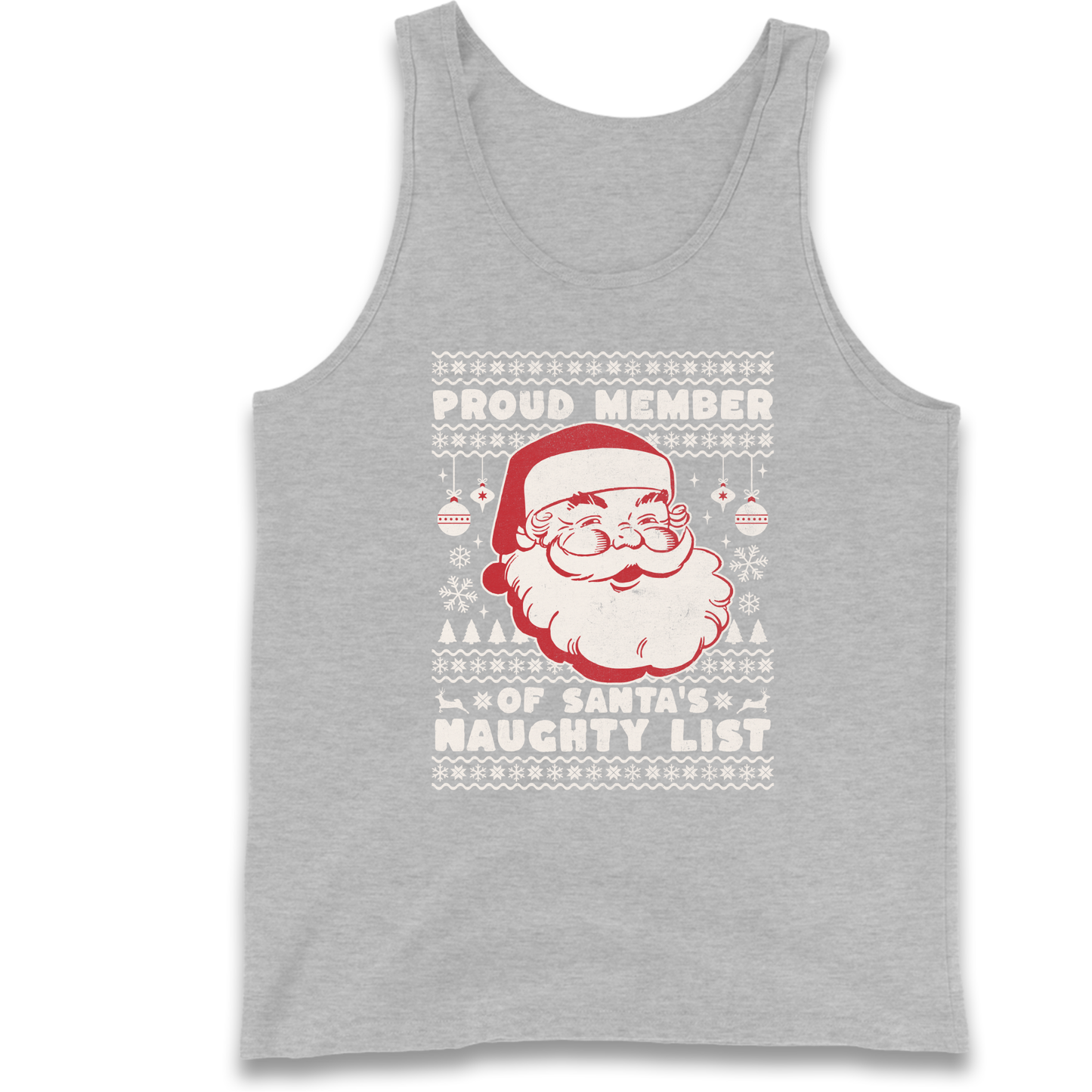 Proud Member Of Santas Naughty List Christmas Tank Top