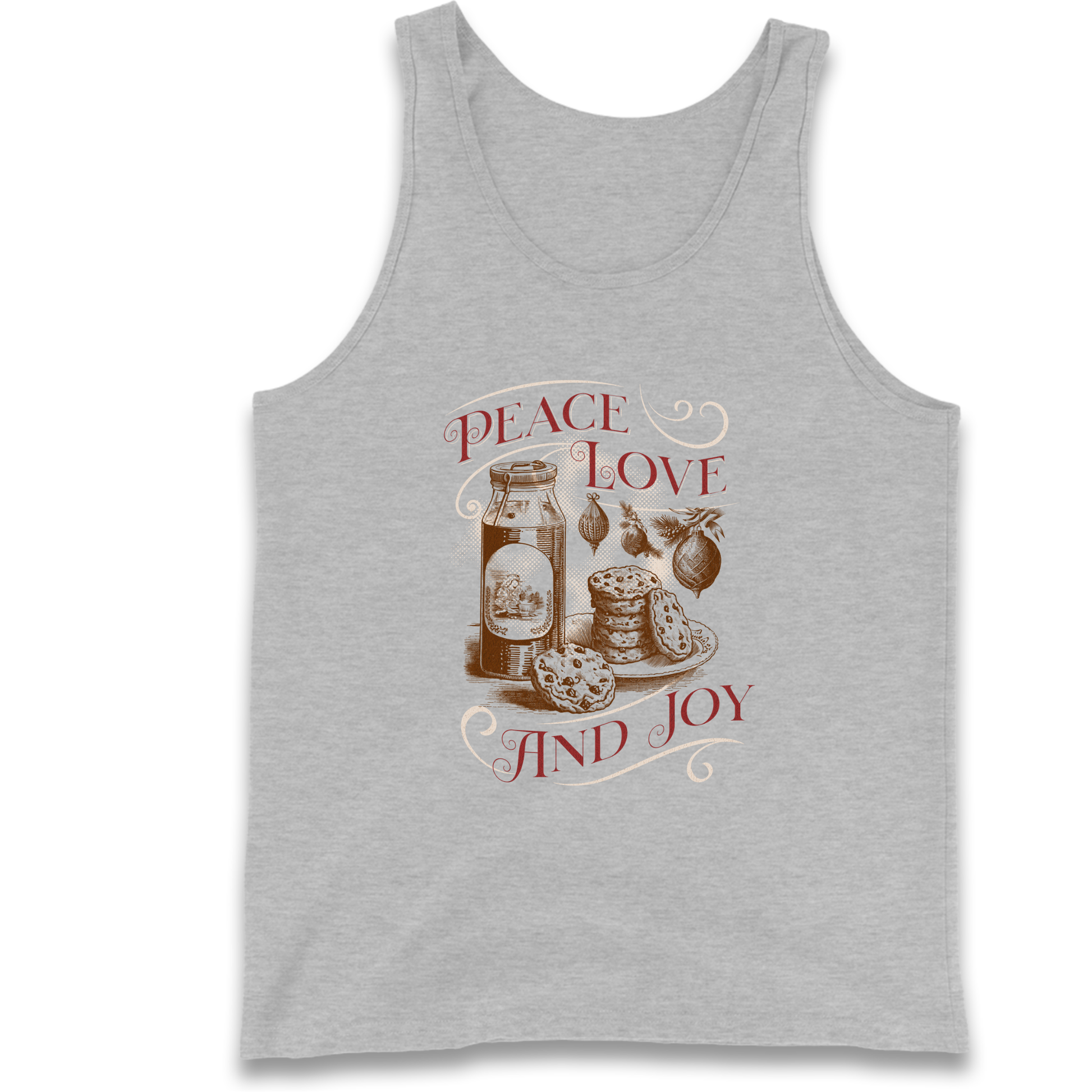 Peace Love And Joy Christmas Tank Top
