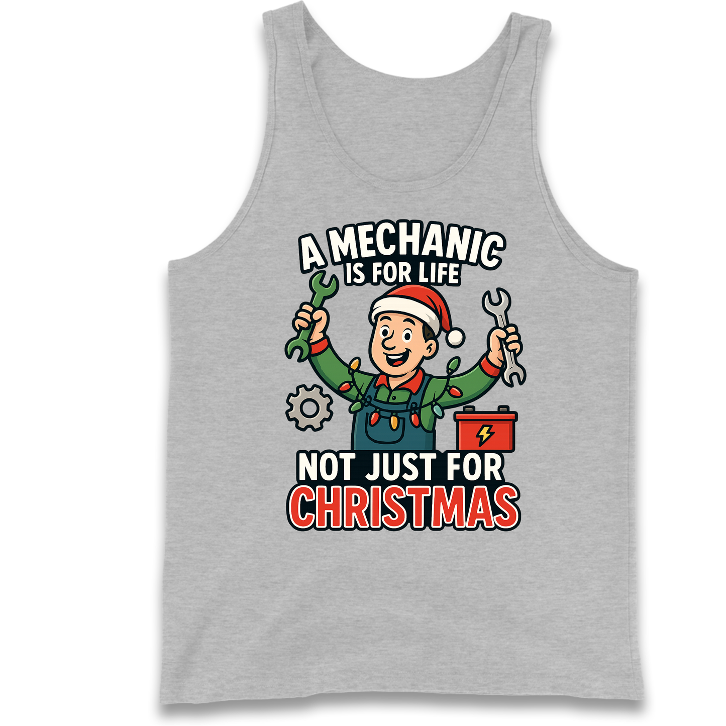 Mechanic Christmas Tank Top