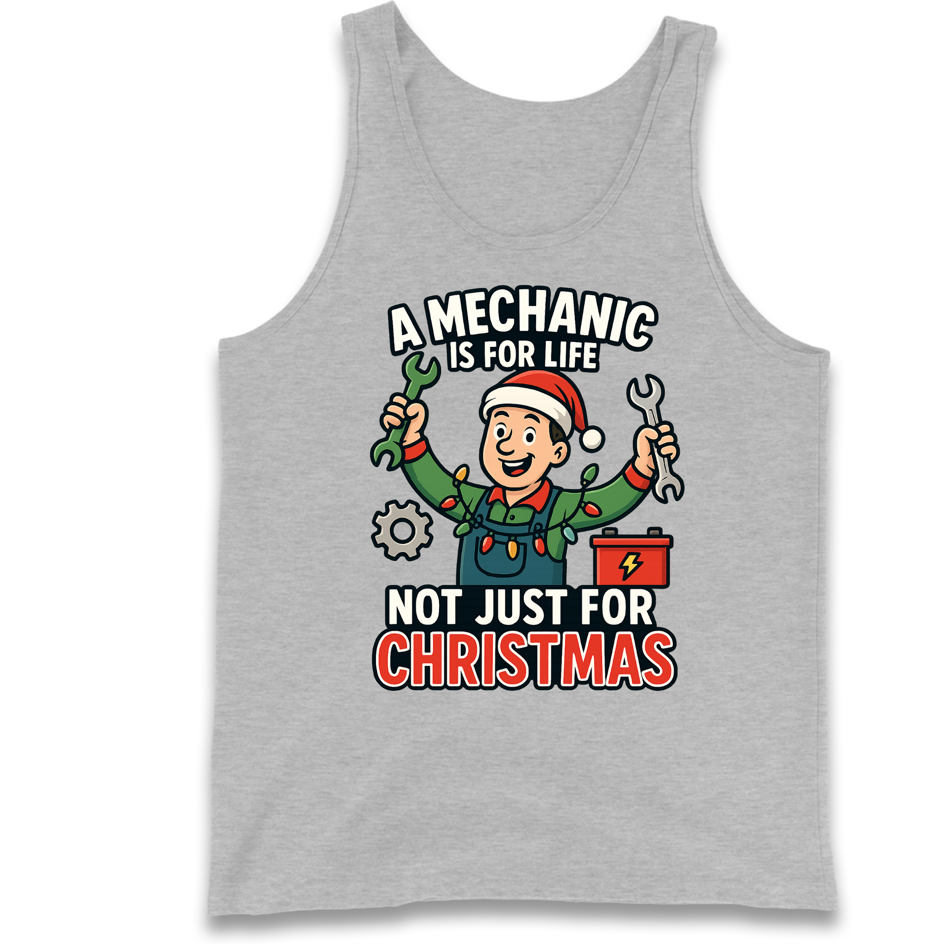 Mechanic Christmas Tank Top