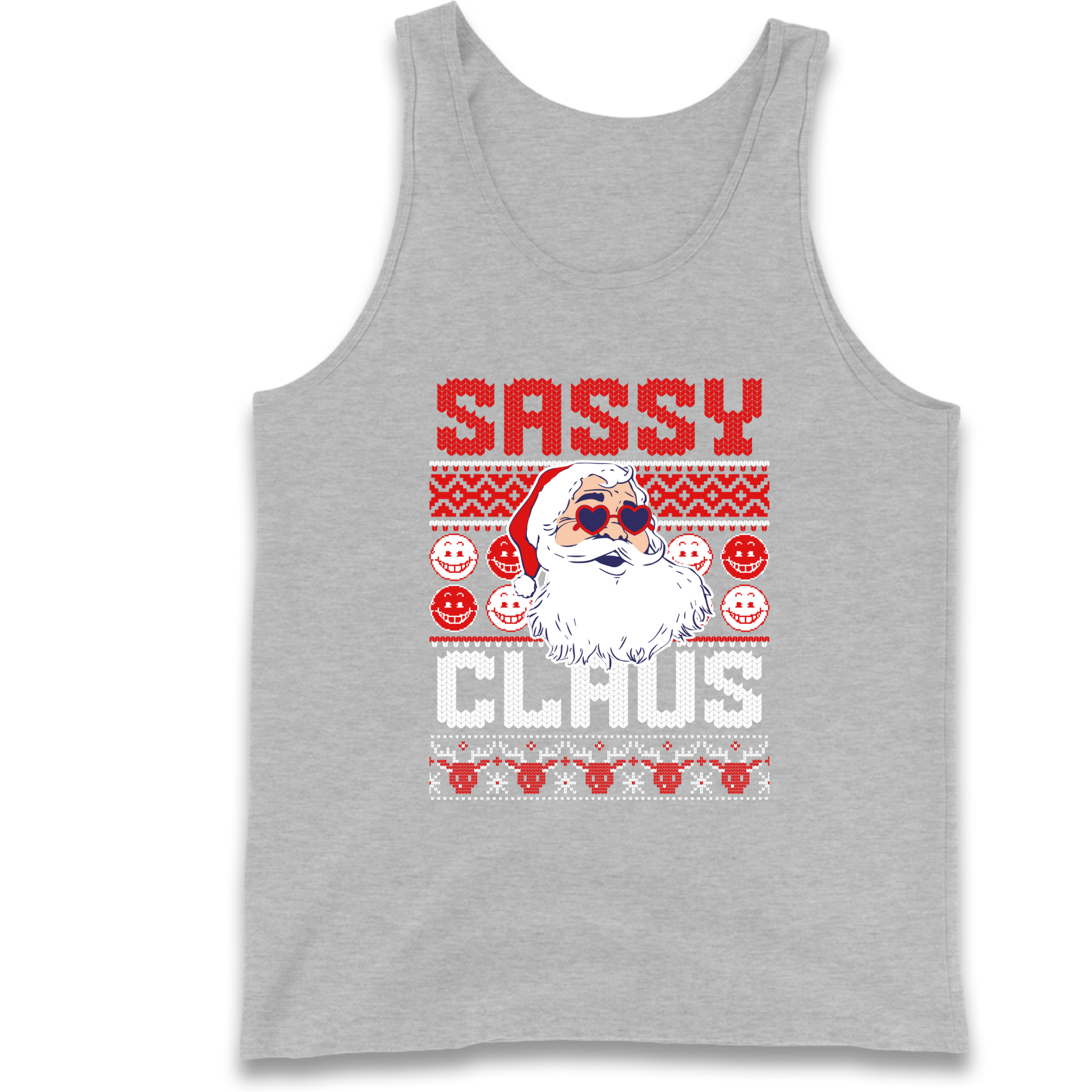 Sassy Claus Santa Christmas Tank Top