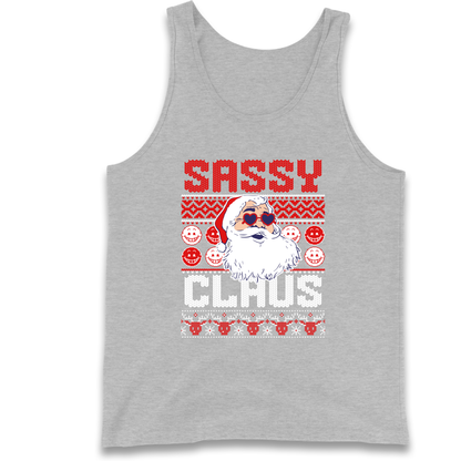 Sassy Claus Santa Christmas Tank Top