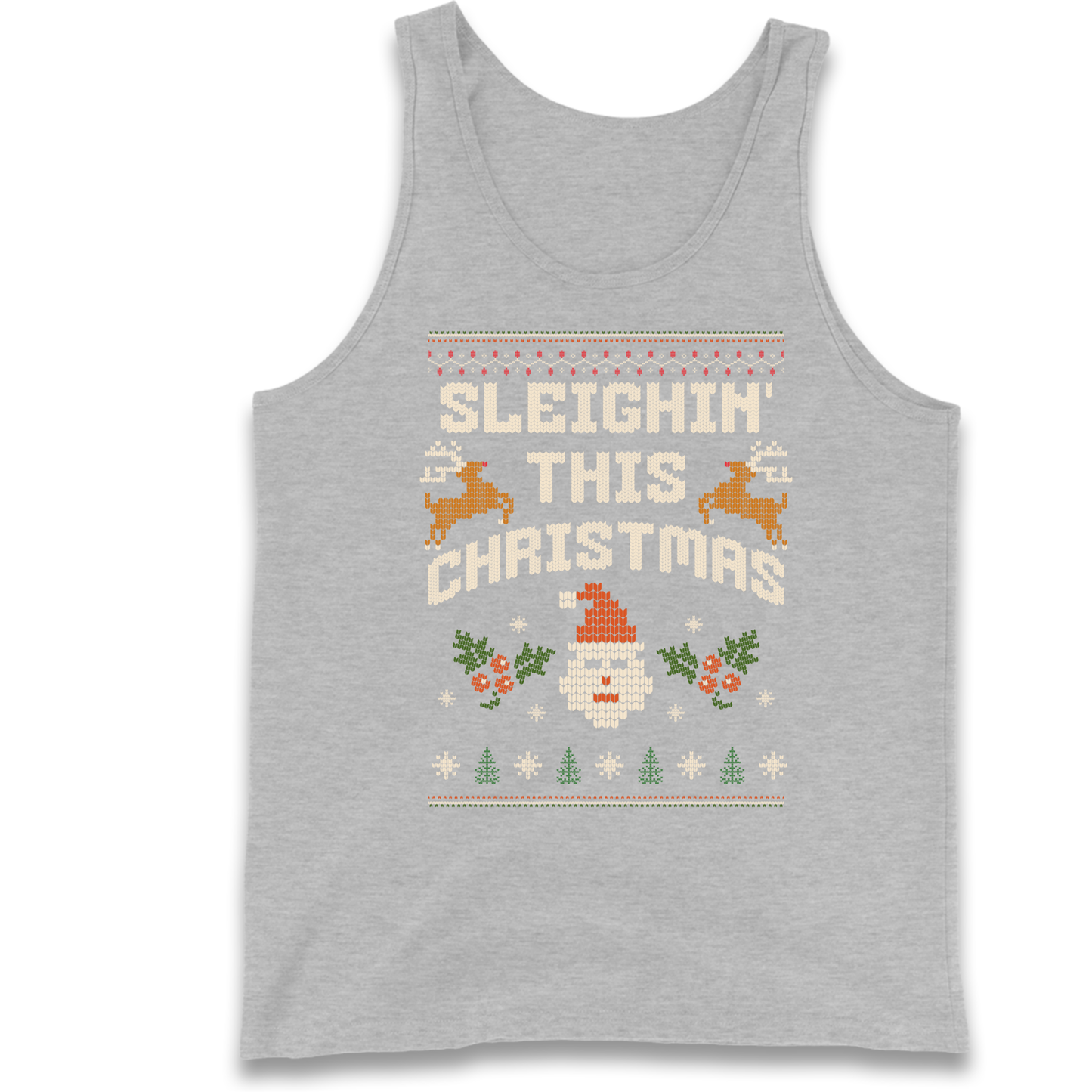 Sleighin This Christmas Christmas Tank Top