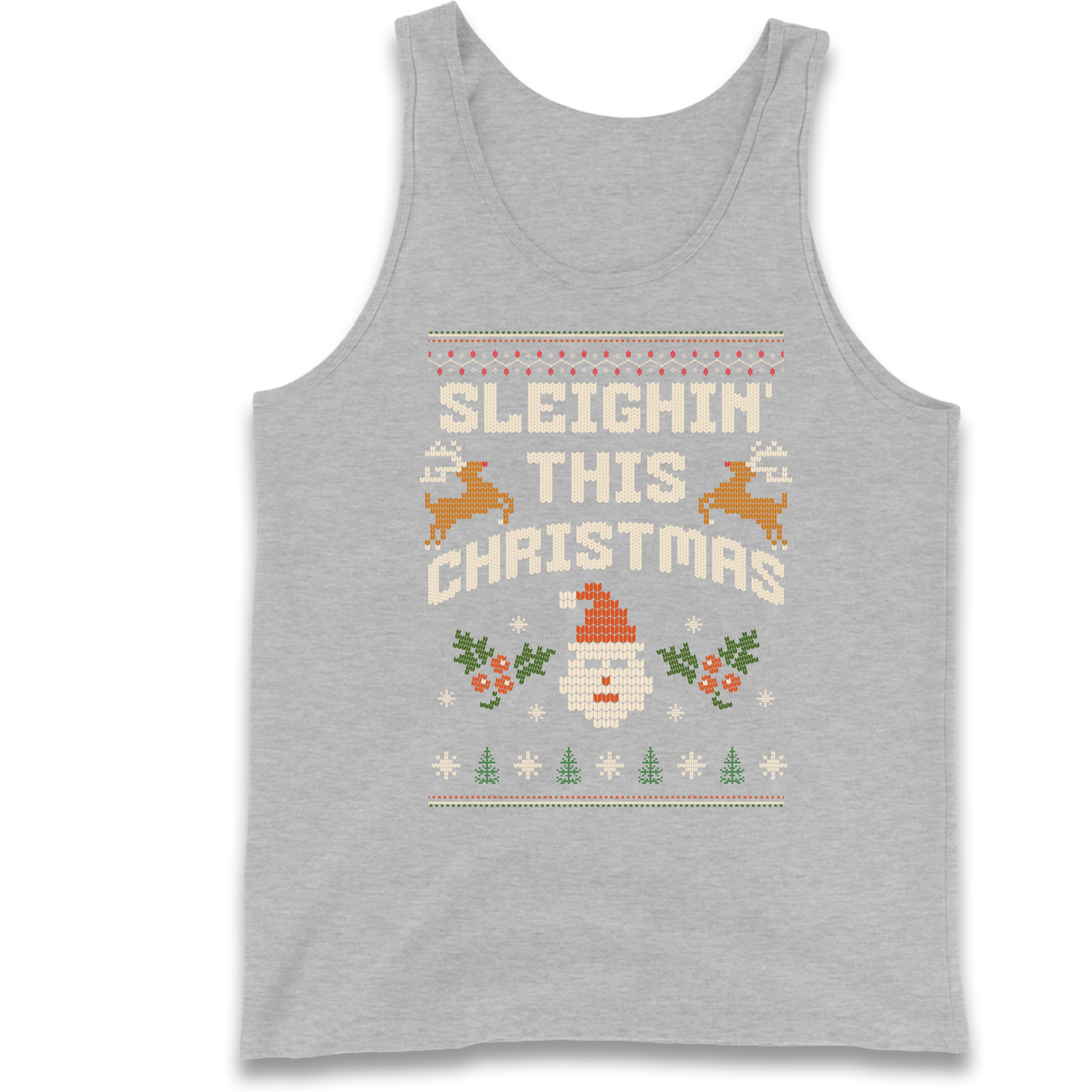 Sleighin This Christmas Christmas Tank Top