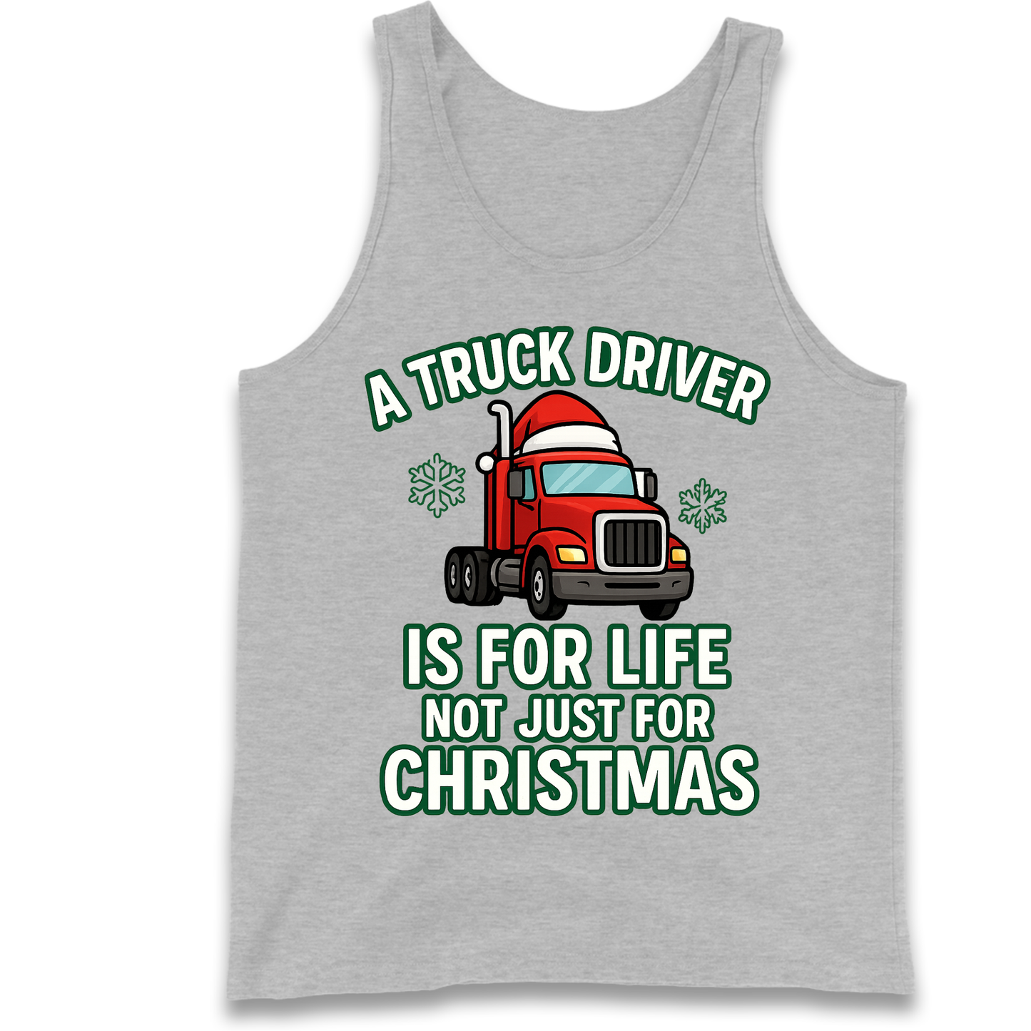 Truck Driver Christmas Tank Top