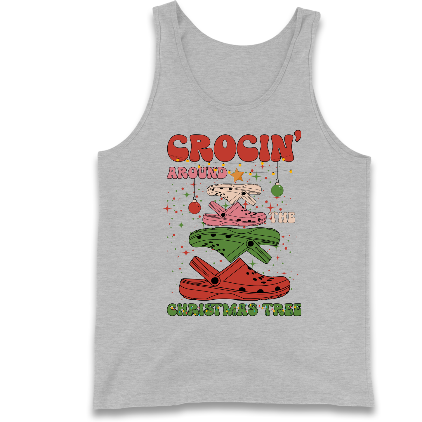 Crockin Around the Christmas Tree Christmas Tank Top