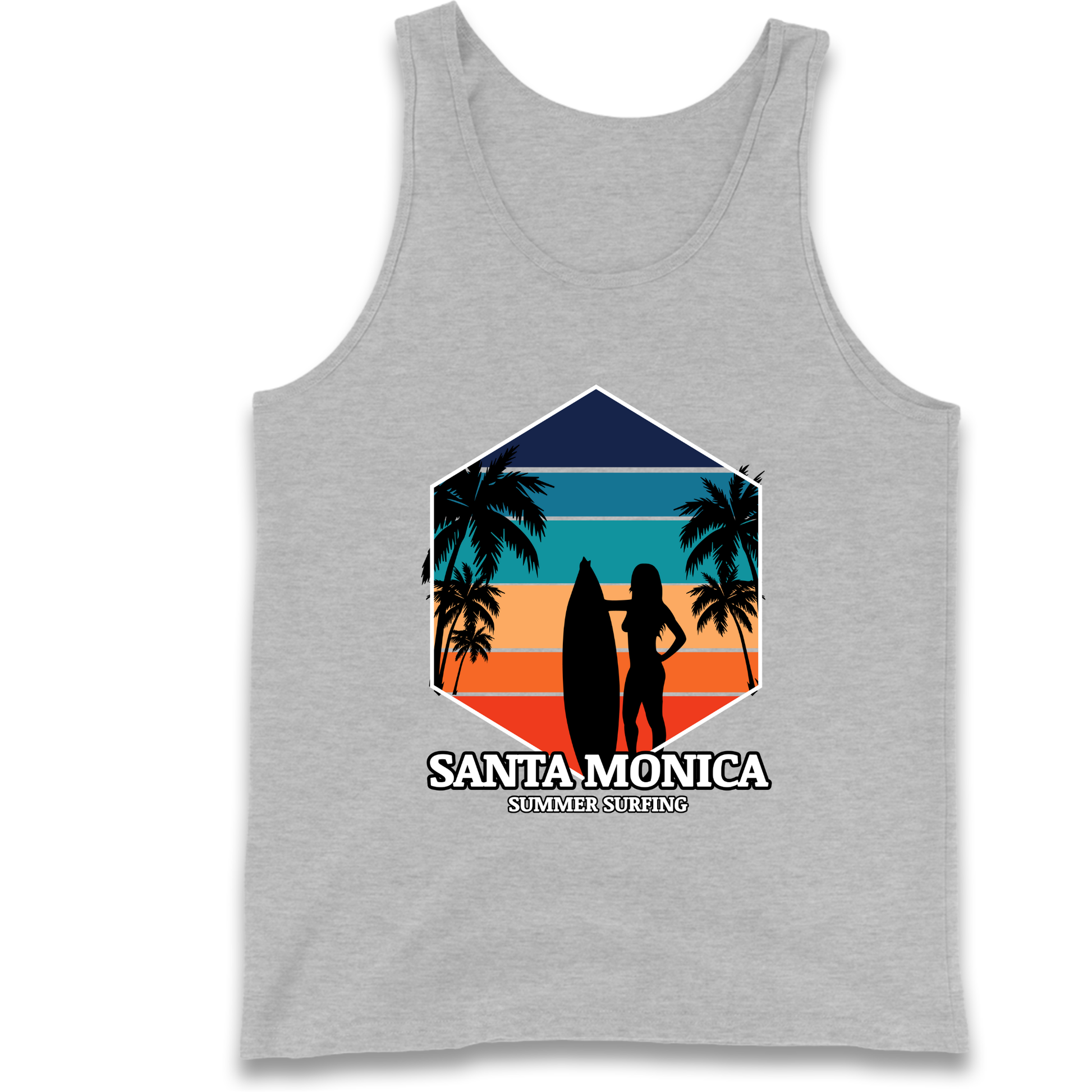 Santa Monica Summer Surfing Tank Top