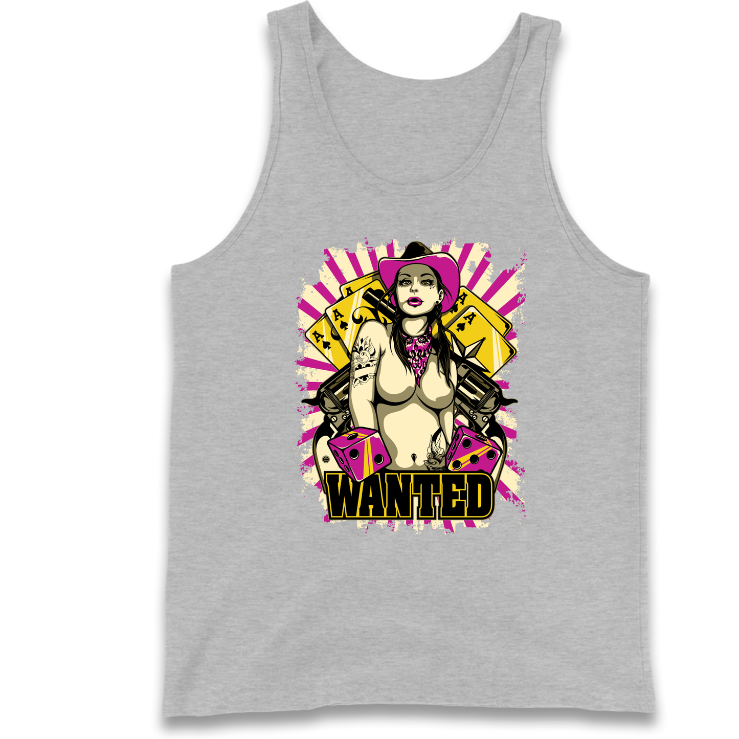 Wanted Ace Of Spades Tank Top