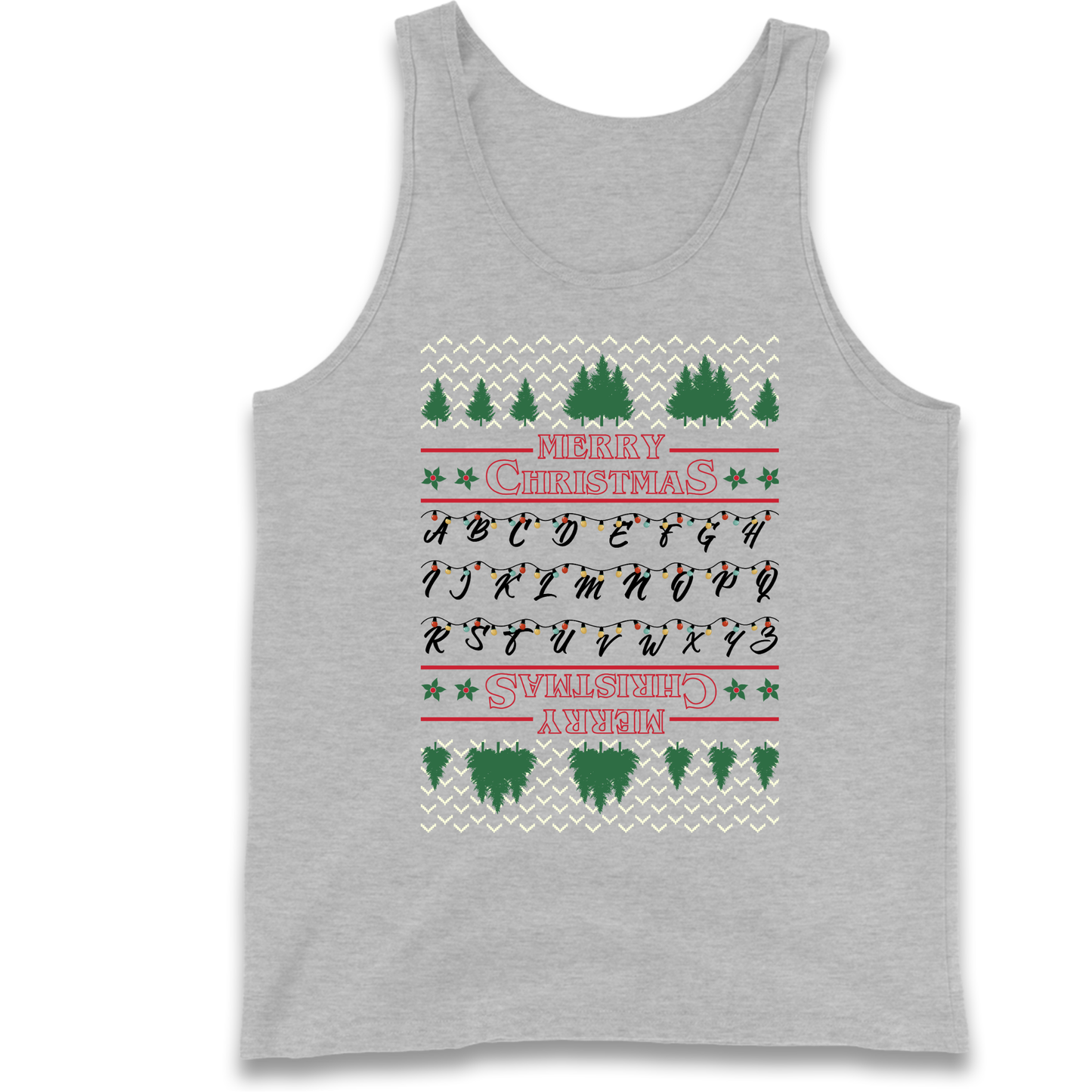 stranger things christmas jumper Tank Top