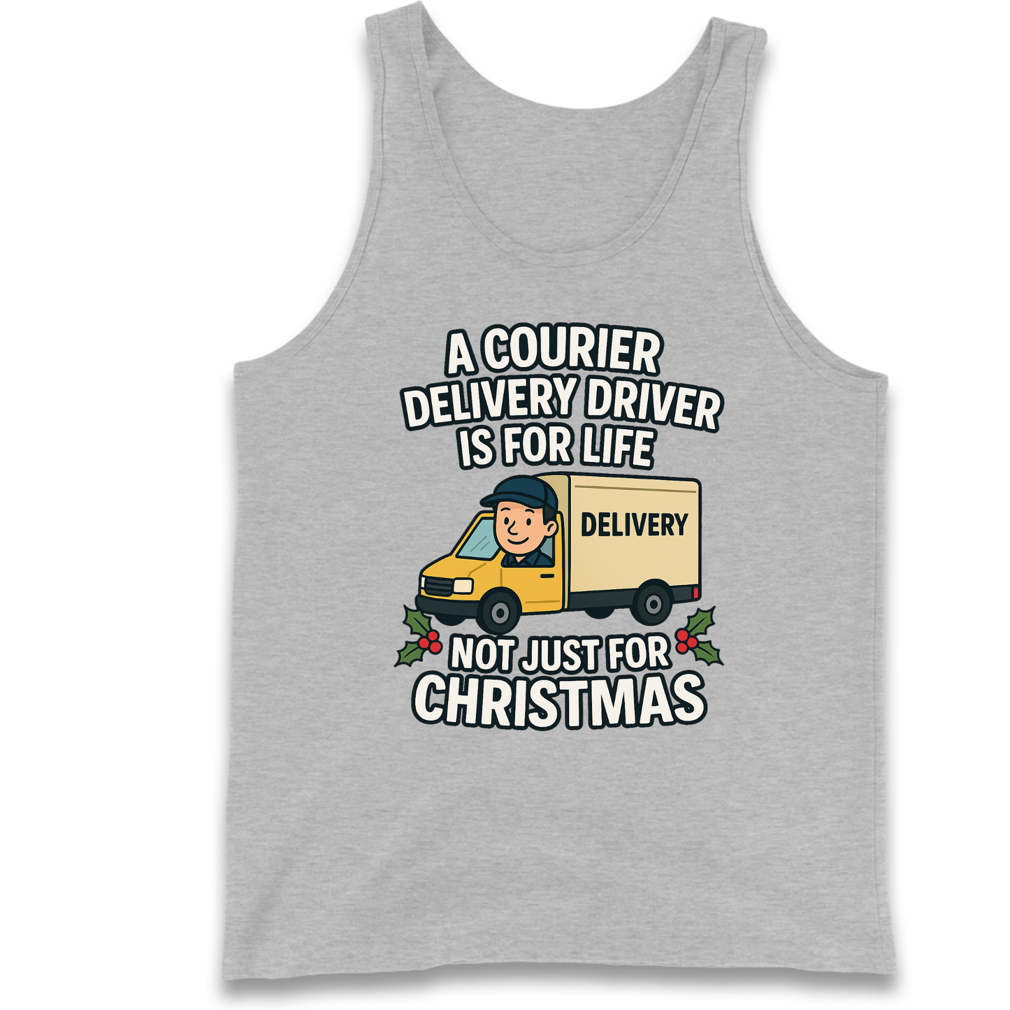 Courier Delivery Driver Christmas Tank Top